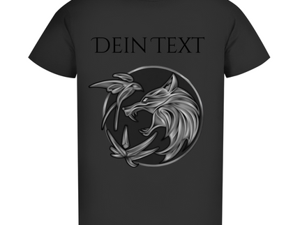 Herren Premium Bio T-Shirt - Wolfsemblem