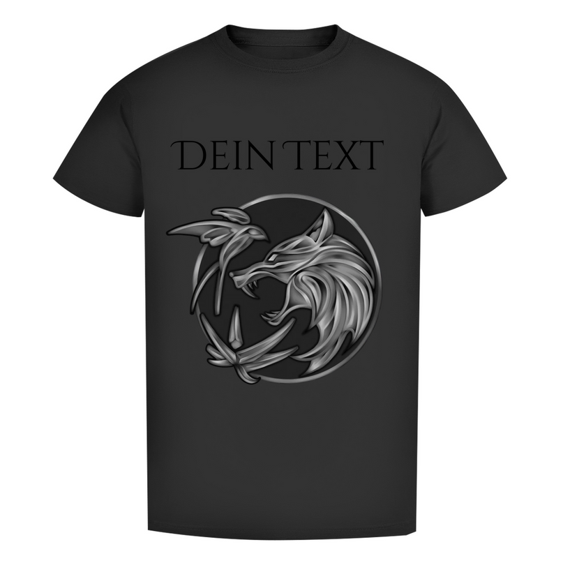 Herren Premium Bio T-Shirt - Wolfsemblem