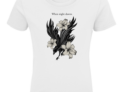 Kids Premium Bio T-Shirt – Rabe und Lilien