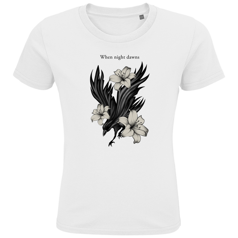Kids Premium Bio T-Shirt – Rabe und Lilien
