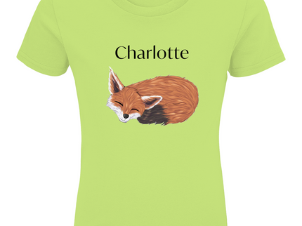 Kids Premium Bio T-Shirt – Schlafender Fuchs