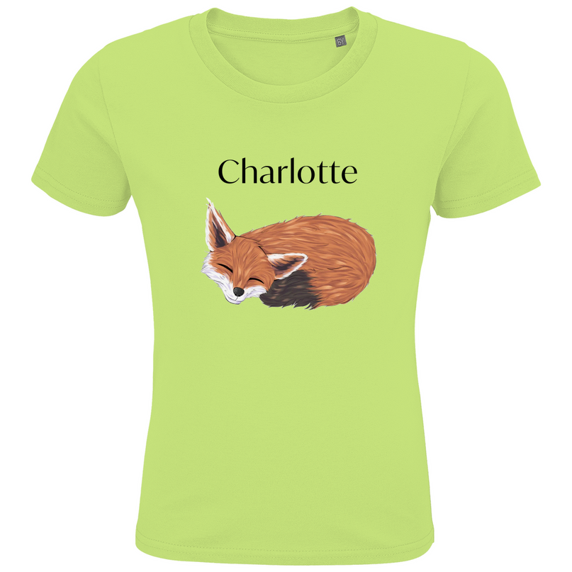 Kids Premium Bio T-Shirt – Schlafender Fuchs