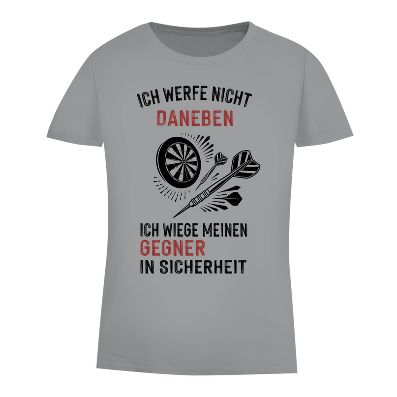 Damen Premium Bio T-Shirt – Ich werfe nicht daneben ...