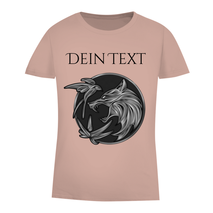 Damen Premium Bio T-Shirt - Wolfsemblem