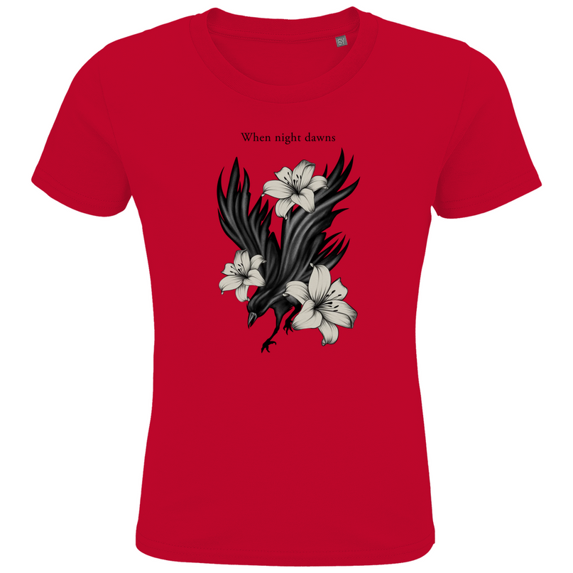 Kids Premium Bio T-Shirt – Rabe und Lilien