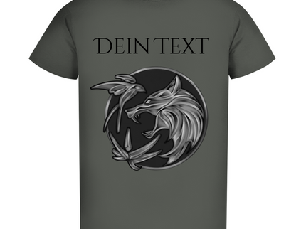 Herren Premium Bio T-Shirt - Wolfsemblem