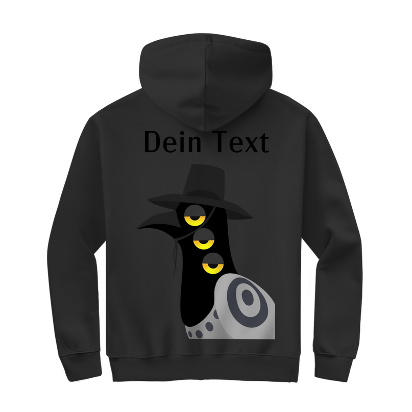 Herren Zipper Hoodie – Dämonischer Vogel