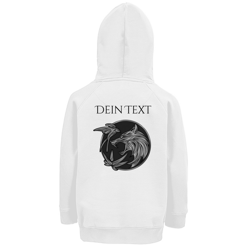 Kinder Premium Bio Hoodie - Wolfsemblem