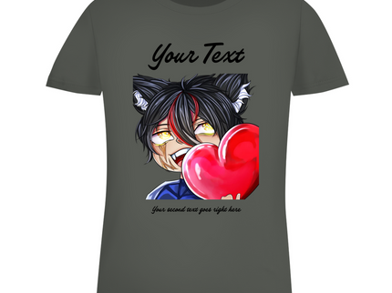 Damen Premium Bio T-Shirt - Chibi Herz