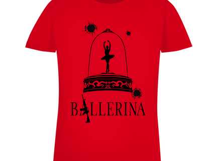 Damen Premium Bio T-Shirt - Tänzerin im Kugelhagel