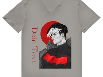 Herren Premium Bio V-Neck T-Shirt – Broken Hero