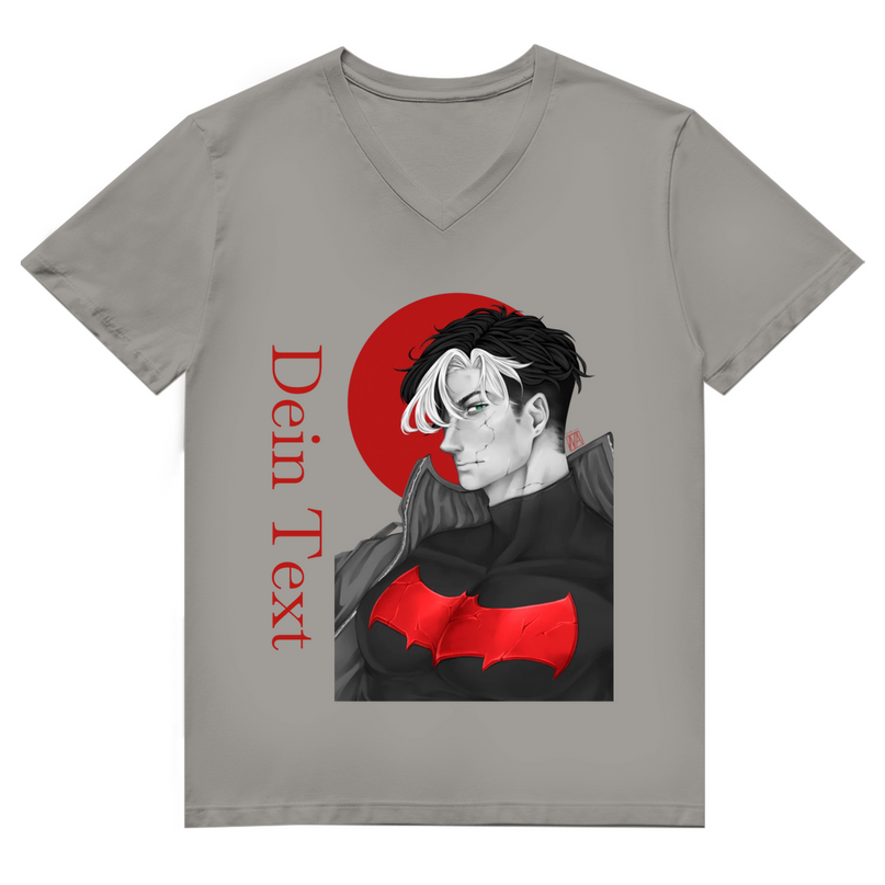 Herren Premium Bio V-Neck T-Shirt – Broken Hero