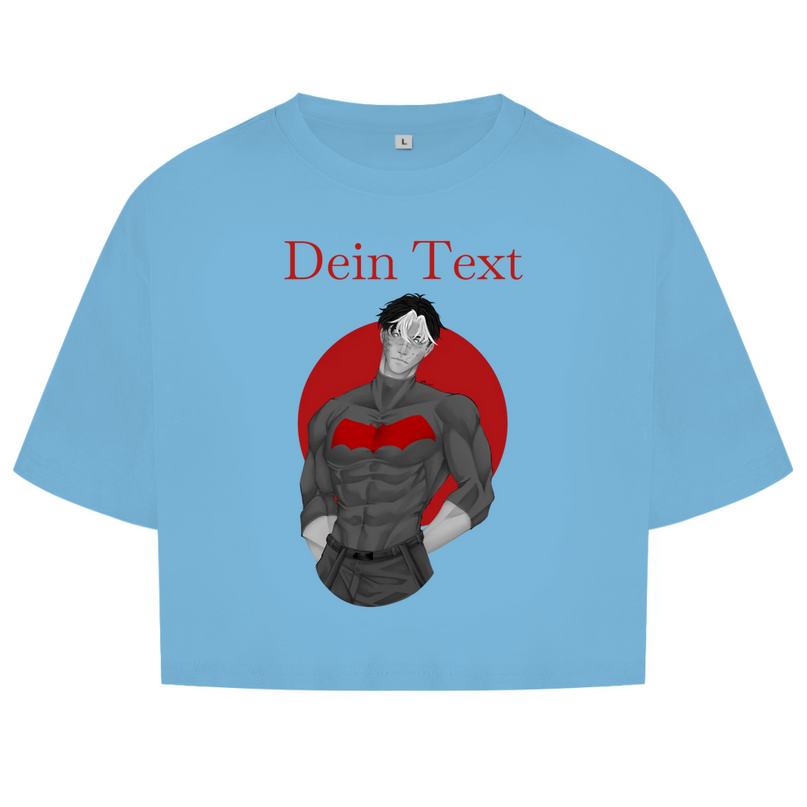 Damen Oversize Crop Top – Broken Hero 2