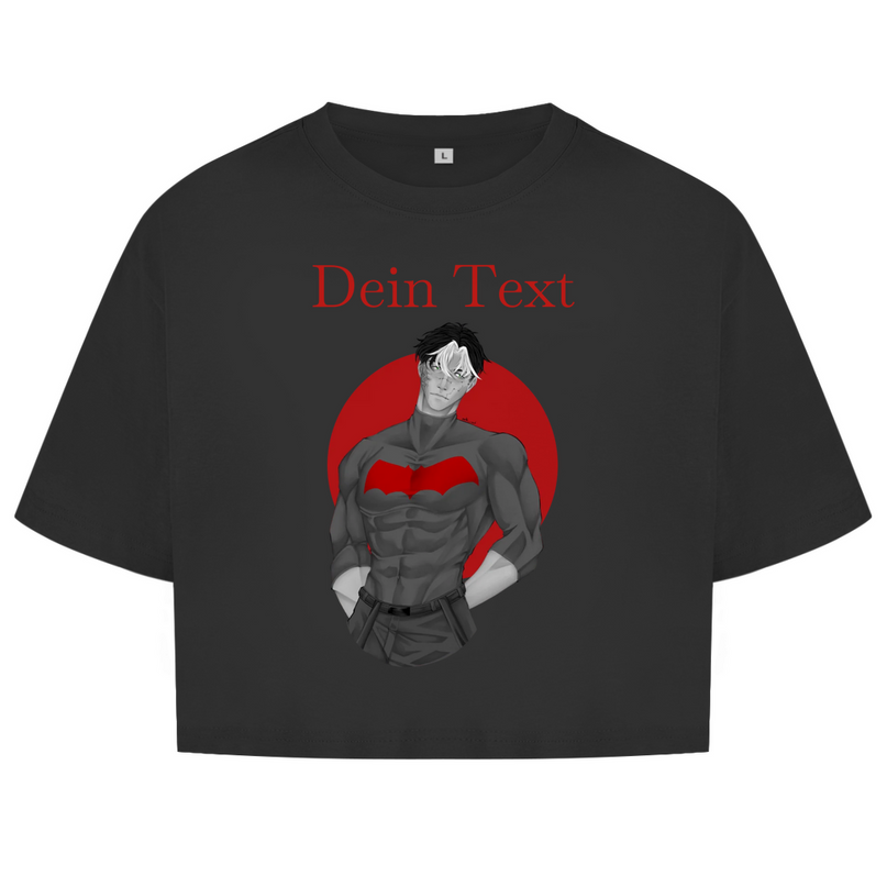 Damen Oversize Crop Top – Broken Hero 2