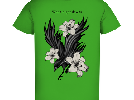 Herren Premium Bio T-Shirt – Rabe und Lilien