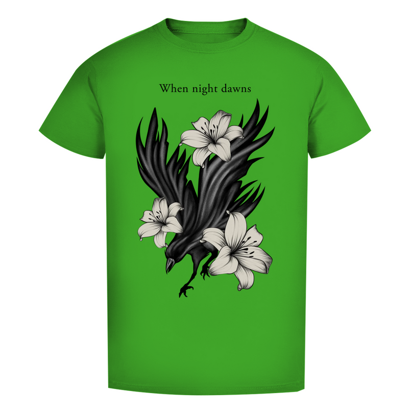 Herren Premium Bio T-Shirt – Rabe und Lilien