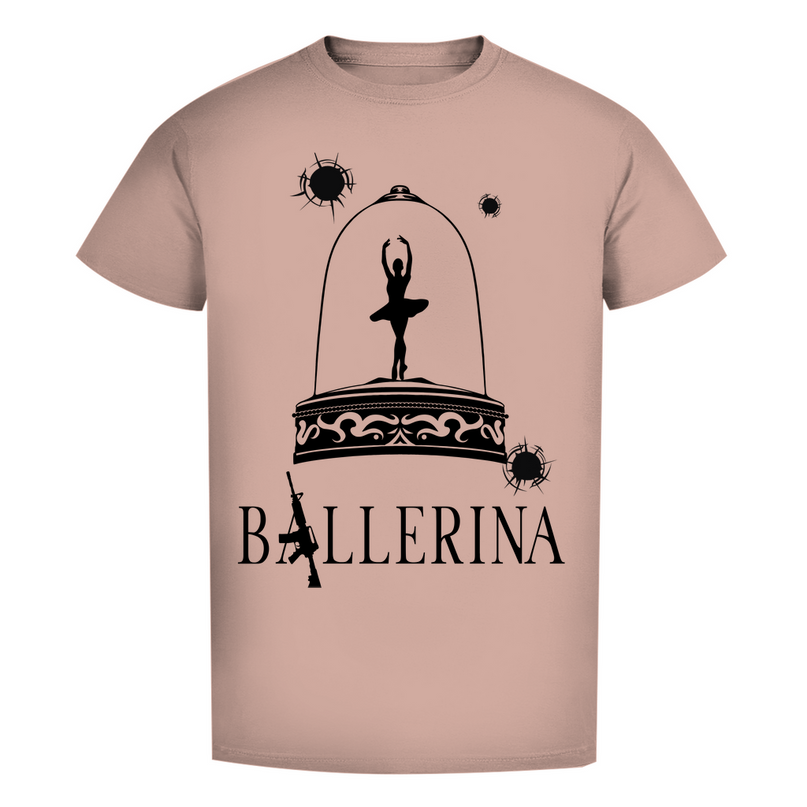 Herren Premium Bio T-Shirt - Tänzerin im Kugelhagel