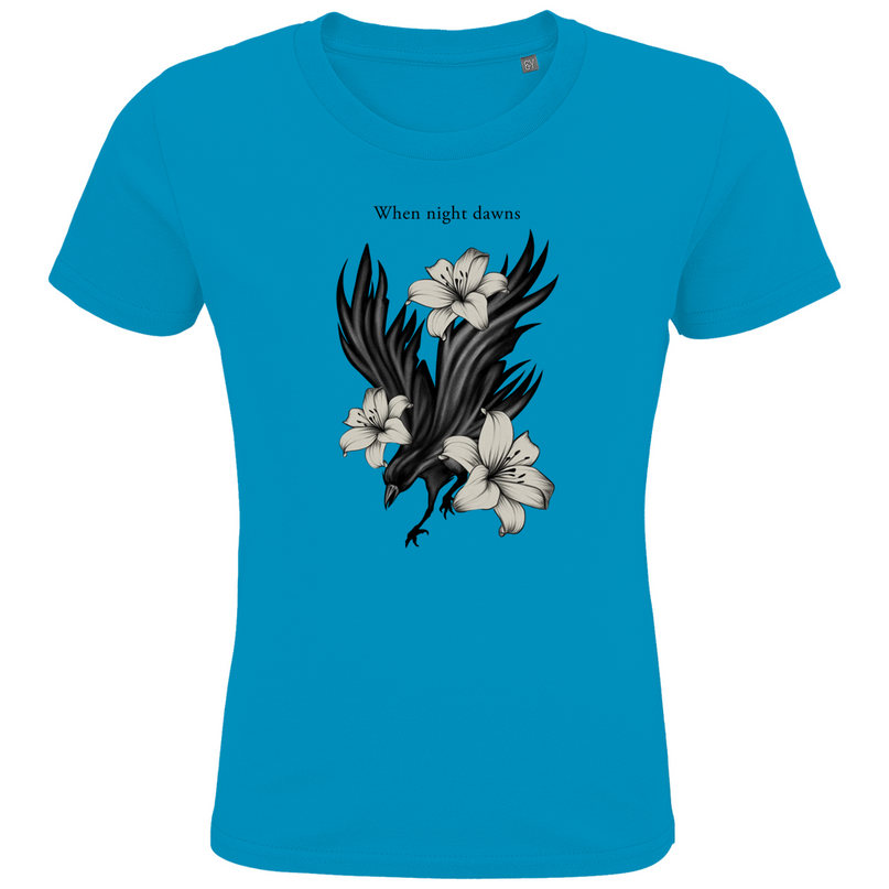 Kids Premium Bio T-Shirt – Rabe und Lilien