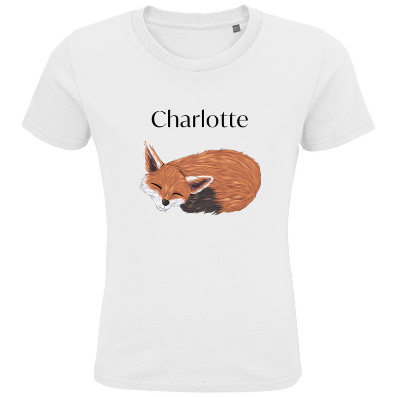 Kids Premium Bio T-Shirt – Schlafender Fuchs