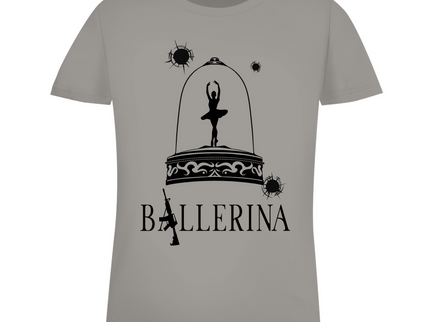 Damen Premium Bio T-Shirt - Tänzerin im Kugelhagel