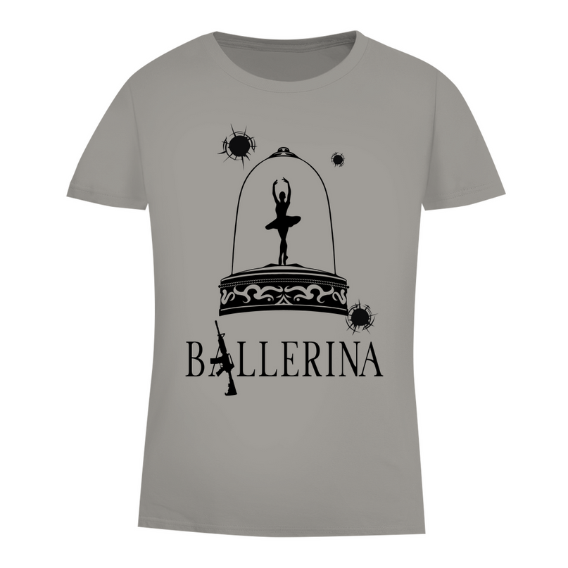 Damen Premium Bio T-Shirt - Tänzerin im Kugelhagel