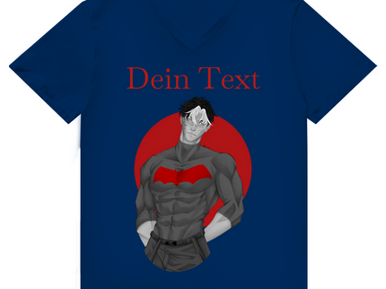 Herren Premium Bio V-Neck T-Shirt - Broken Hero 2