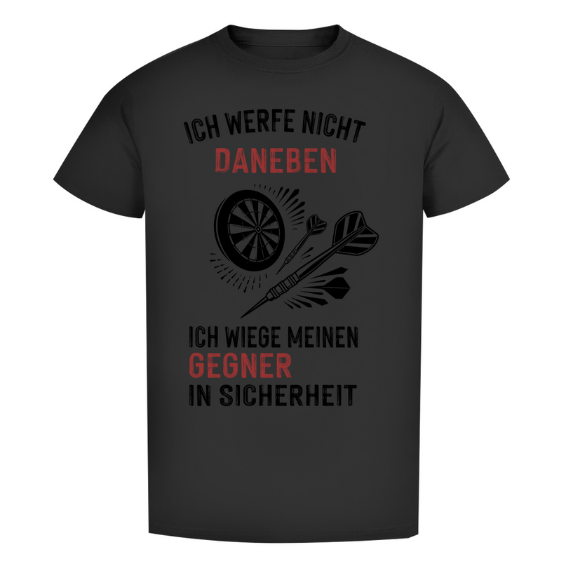 Herren Premium Bio T-Shirt – Ich werfe nicht daneben ...
