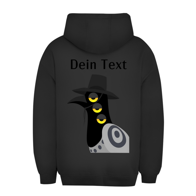 Unisex Oversize Hoodie – Dämonischer Vogel