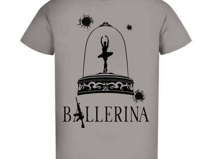 Herren Premium Bio T-Shirt - Tänzerin im Kugelhagel