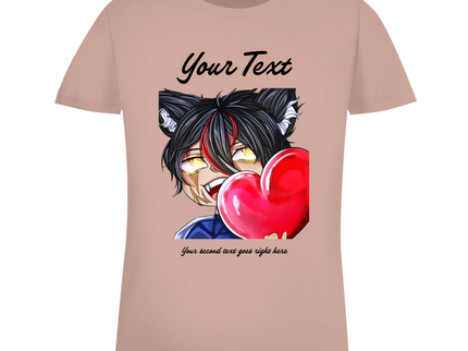 Damen Premium Bio T-Shirt - Chibi Herz