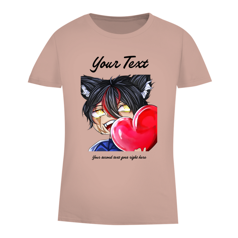 Damen Premium Bio T-Shirt - Chibi Herz