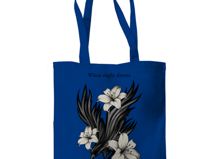 Tragetasche – Rabe und Lilien