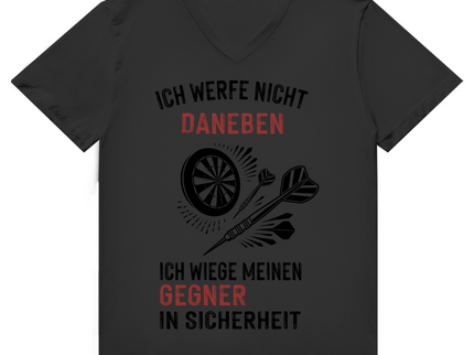Herren Premium Bio V-Neck T-Shirt – Ich werfe nicht daneben ...