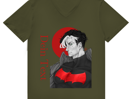 Herren Premium Bio V-Neck T-Shirt – Broken Hero