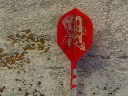 Cuesoul ROST T19 Rot/Transparent Standard - Dart Flights